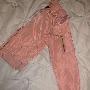 Light Pink Bomber Jacket